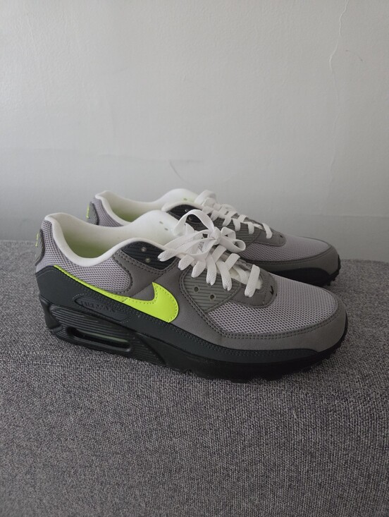 Nike Other - Nike Air Max 90 Grey with Neon Green Swoosh